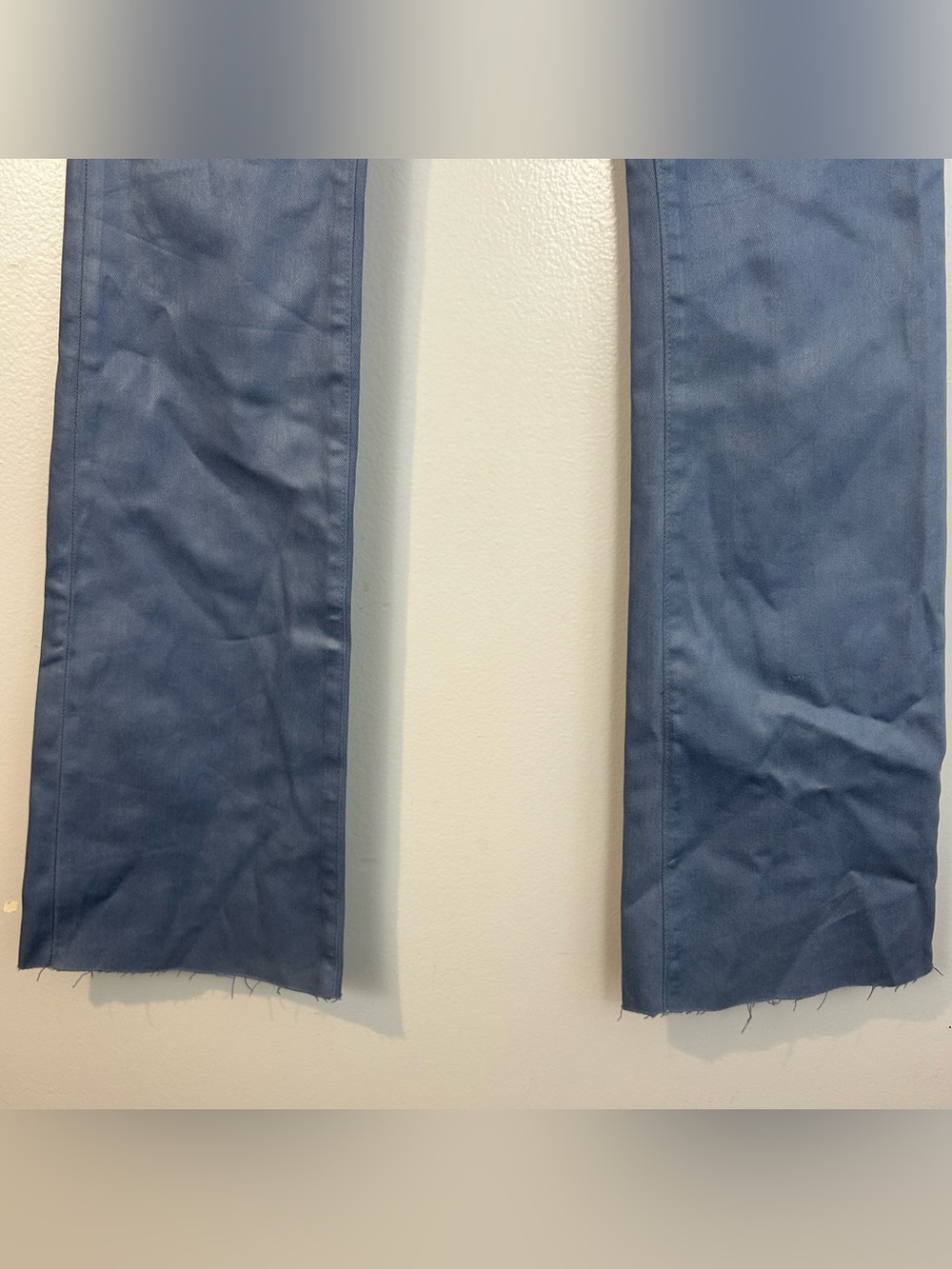L'agence Ruth Coated Blue Mist Wax Straight Leg Flare Ankle High Rise Jeans 25 - Picture 11 of 11